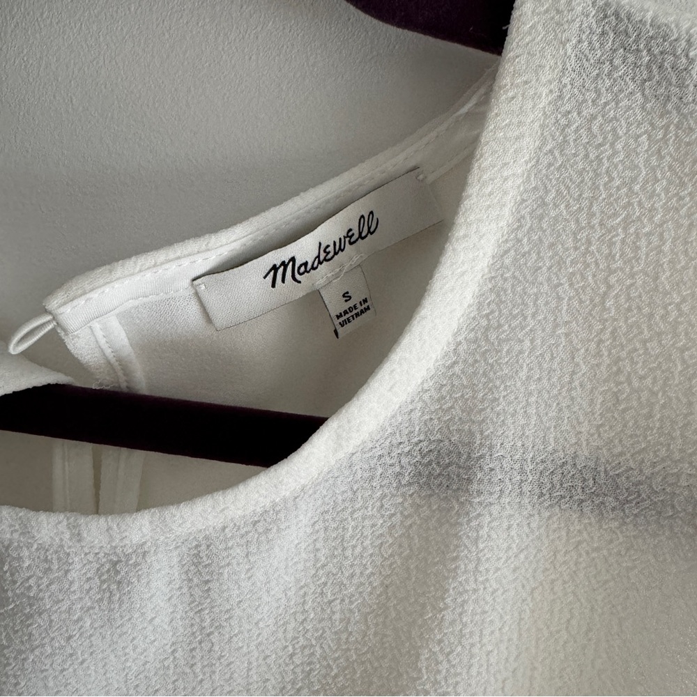 Madewell Open Back Crepe Top | Size Small - Picture 3 of 3